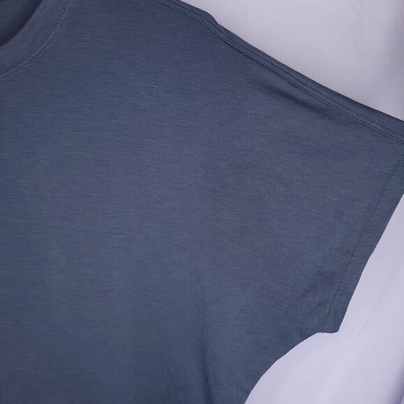 Athleta Allyson Felix Top Womens Medium Gray Cropped Break Records Break Barrier - Picture 5 of 11